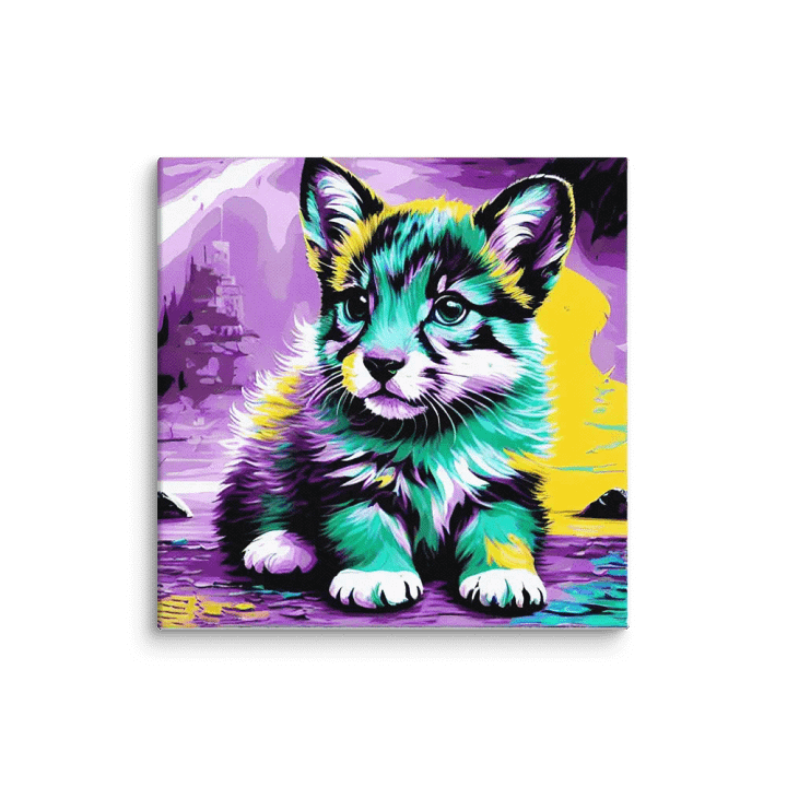 Cute Cat Digital Painting - v1 product image (1)