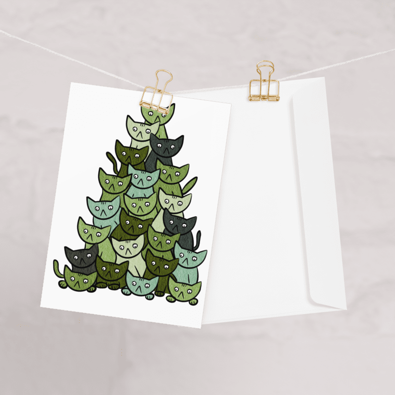 Cat Tree Holiday Card product image (2)