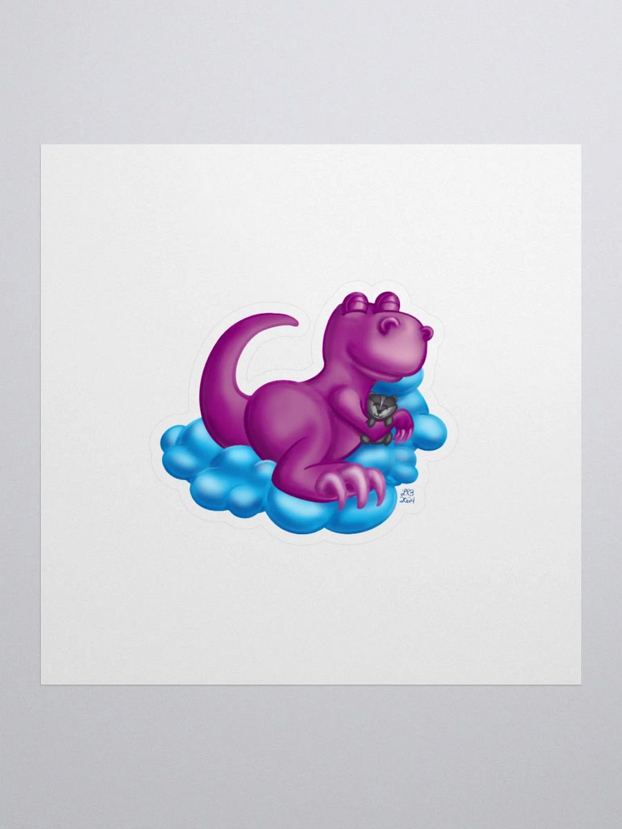 Sleepy Dino Sticker product image (1)