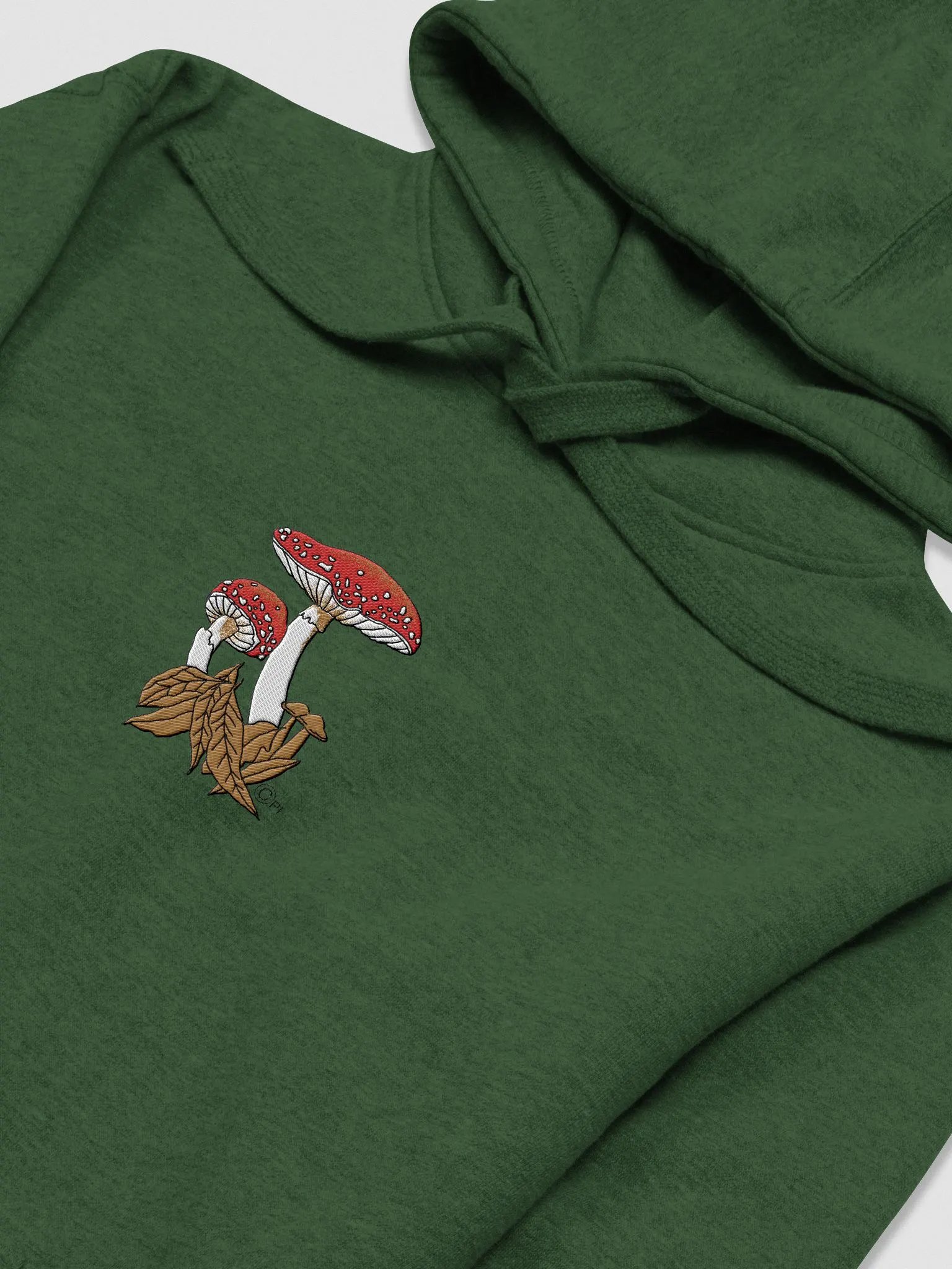 wild-mushroom embroidered hoodie product image (3)