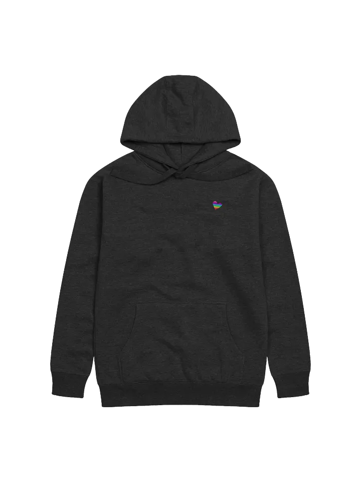 Rainbow Heart Cotton Heritage Unisex Premium Hoodie product image (1)