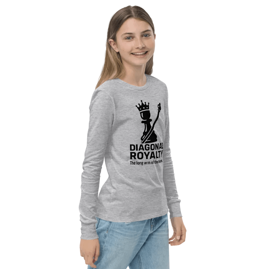 Diagonal Royalty - Youth Long Sleeve T-Shirt product image (5)