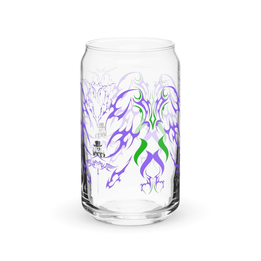 Abstract Faces Can-Shaped Glass product image (4)