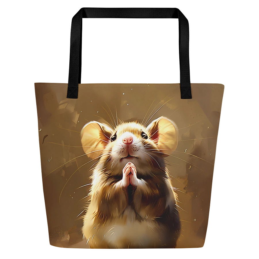 Tote Bag: Adorable Pleading Mouse Cute Animals Whimsy Fashion Art Design product image (3)