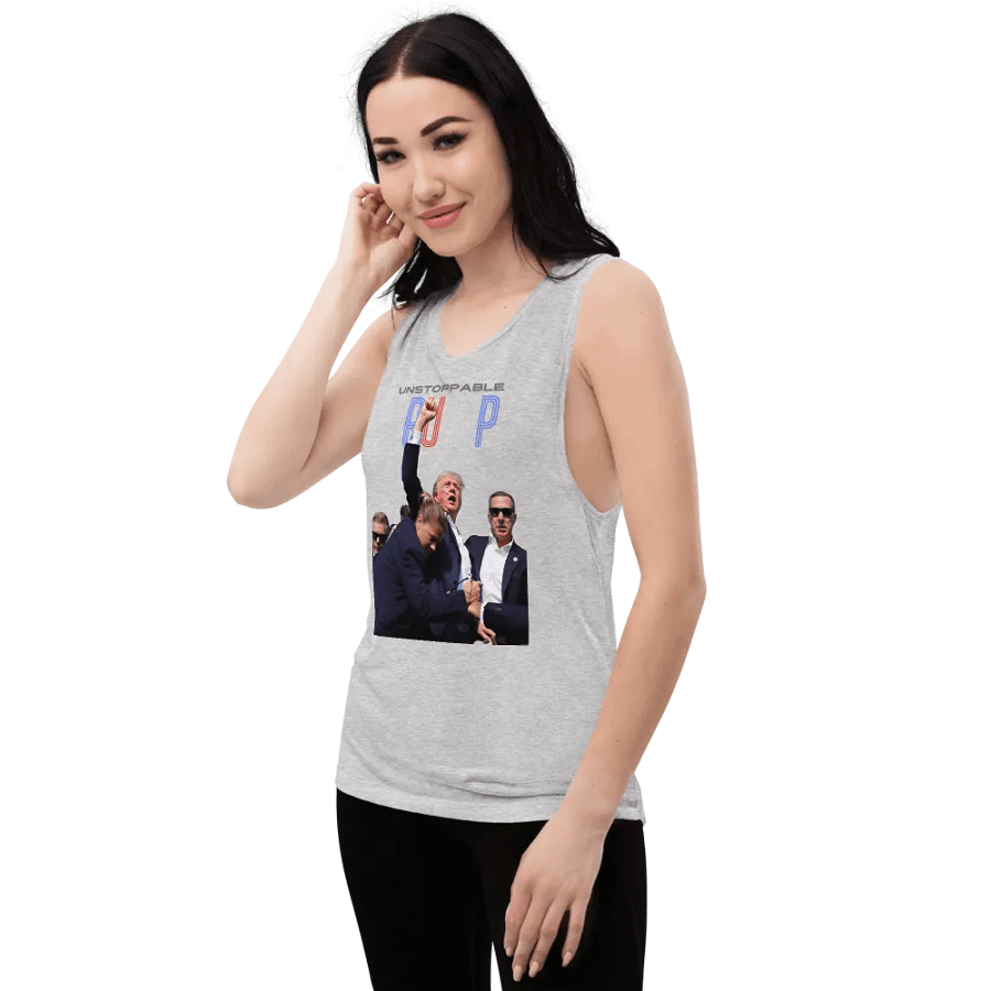 Unstoppable Trump: Fist Pumping Freedom Tank product image (56)
