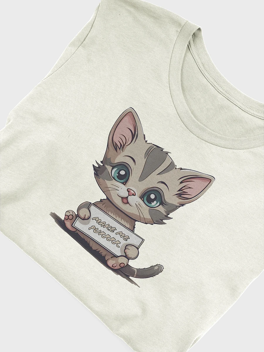 Make me Purrrr Extra soft T-shirt with cute flirty kitty product image (52)