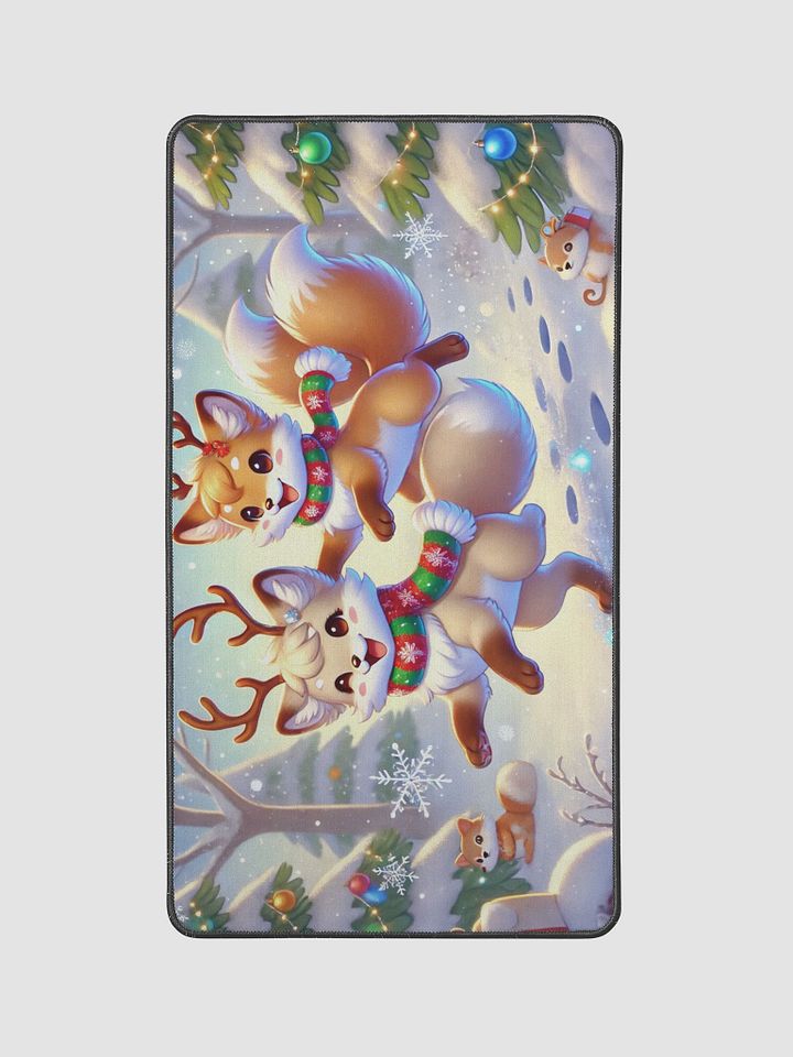 Festive Fox Duo Desk Mat - 12"x22" product image (2)