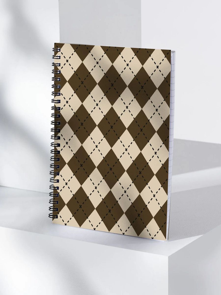 Pupper Pantone Argyle Spiral Bound Notebook product image (4)