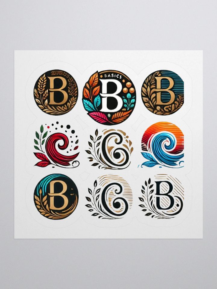 Whimsical Swirls Kiss Cut Stickers Set product image (1)