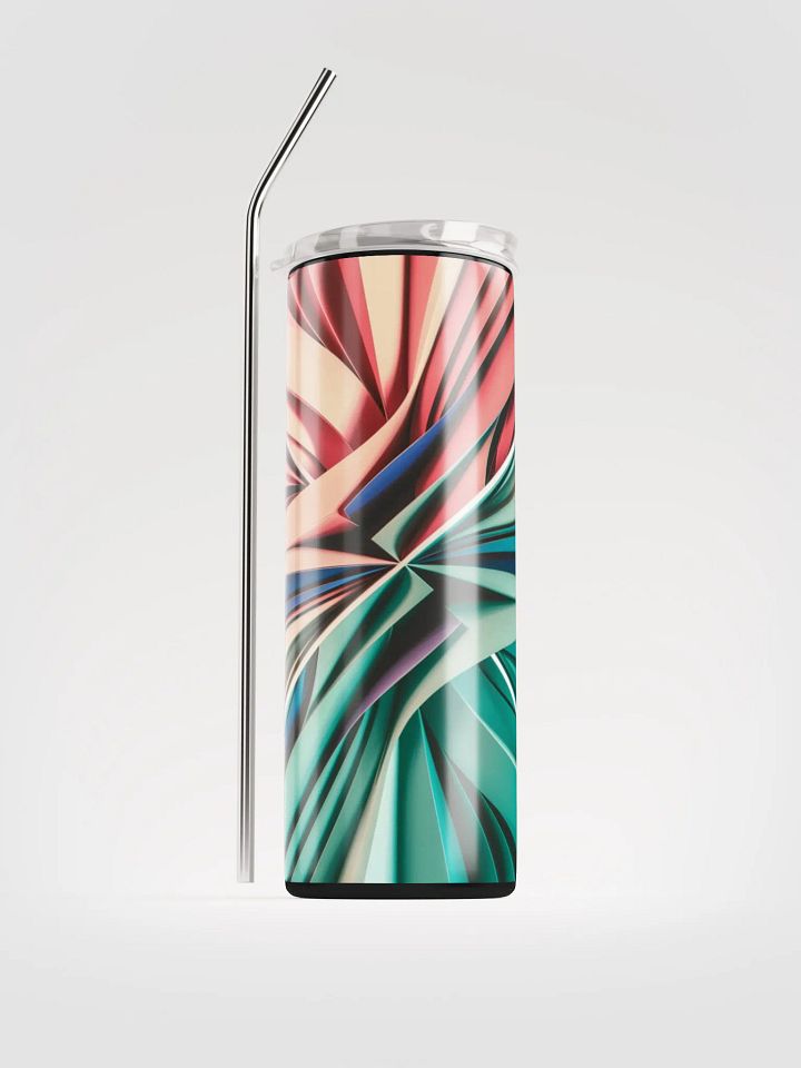 Graphic Grove 10oz Vacuum-Insulated Stainless Steel Tumbler with Vibrant Abstract Design product image (1)
