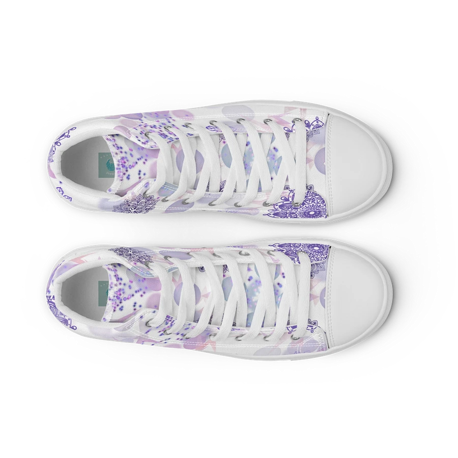Lilac Mandala Lace Up Womens Shoes product image (40)