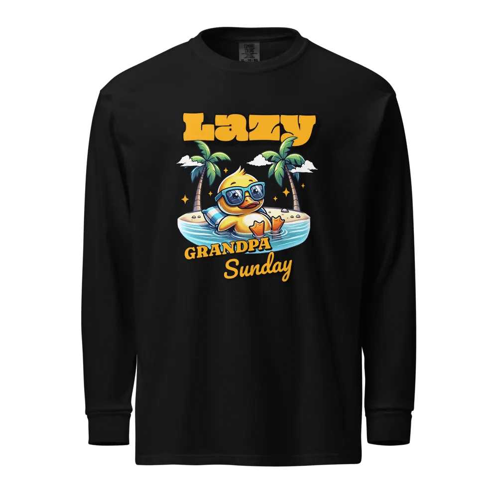 Lazy Grandpa Sunday Duck Long Sleeve Shirt product image (1)