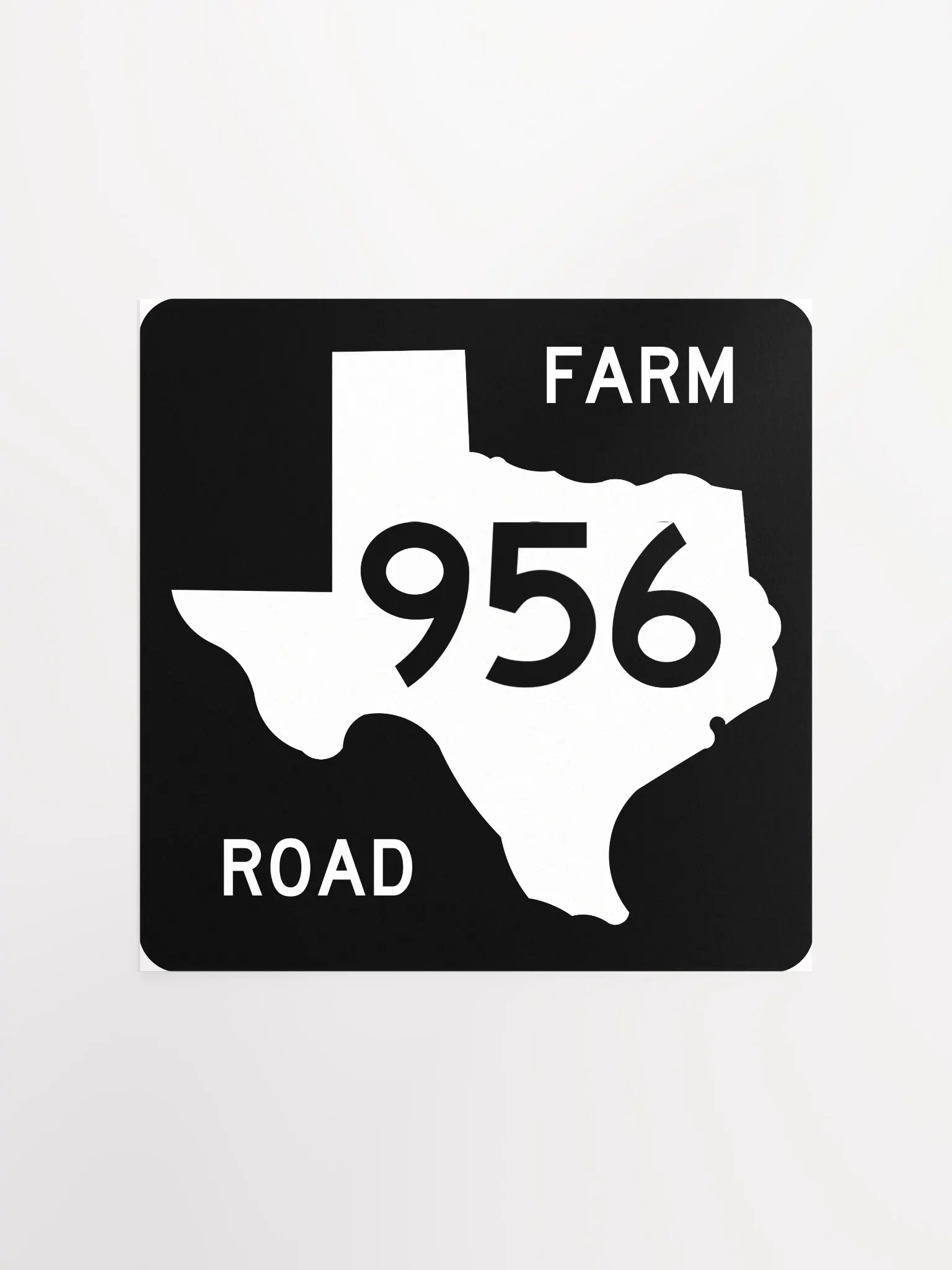 Texas Farm Road Sign FM 956 Poster product image (3)