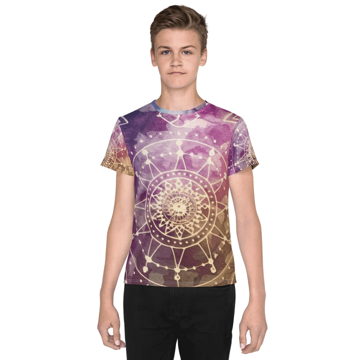 Scared Geometry, Unisex Youth Crew Neck T-Shirt product image (1)