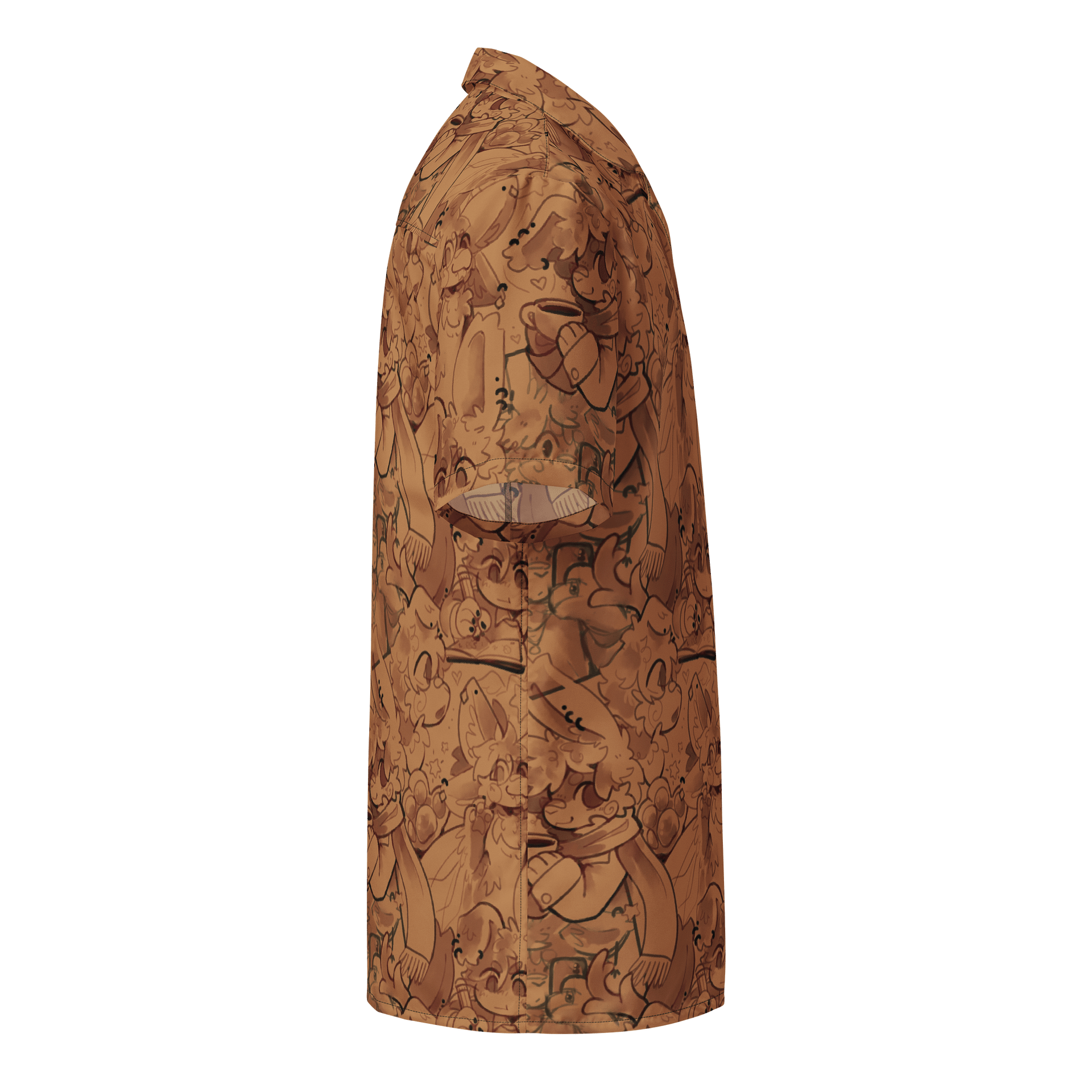 doodle page all-over-print shirt product image (4)