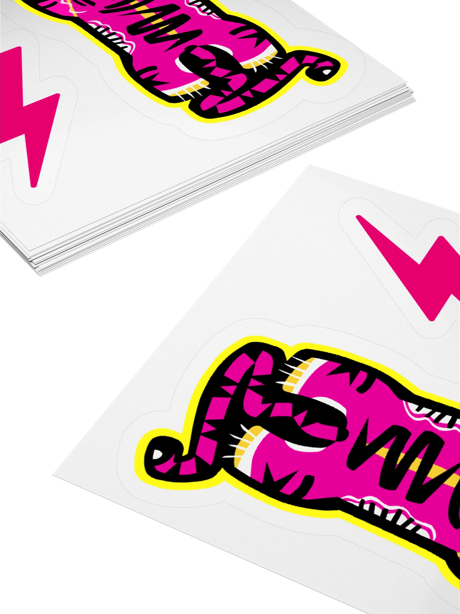 Pink and Yellow Tiger Sticker product image (4)