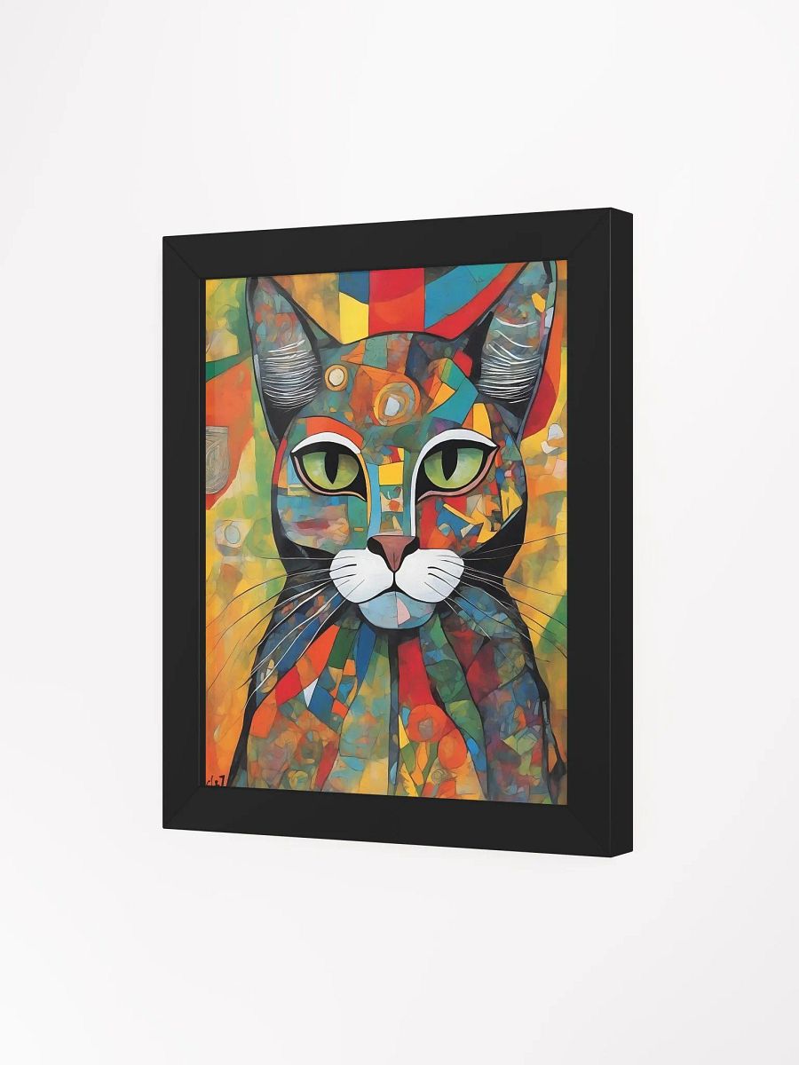Vibrant Cat Mosaic Framed Poster product image (22)