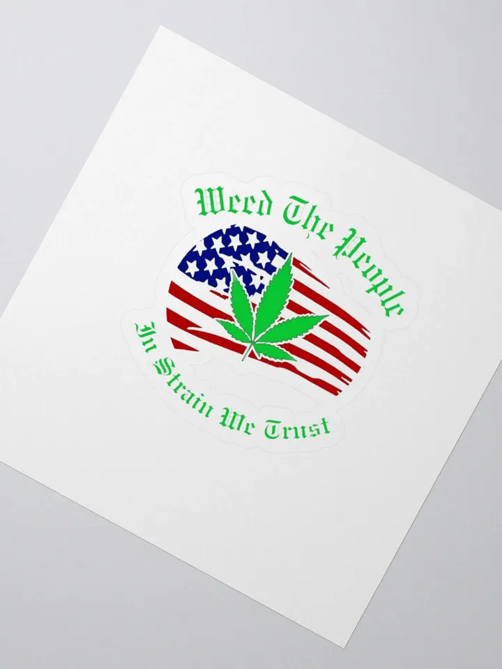 Weed The People Flag Sticker RWB product image (2)