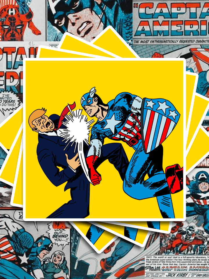Cap V. DJT Sticker product image (1)