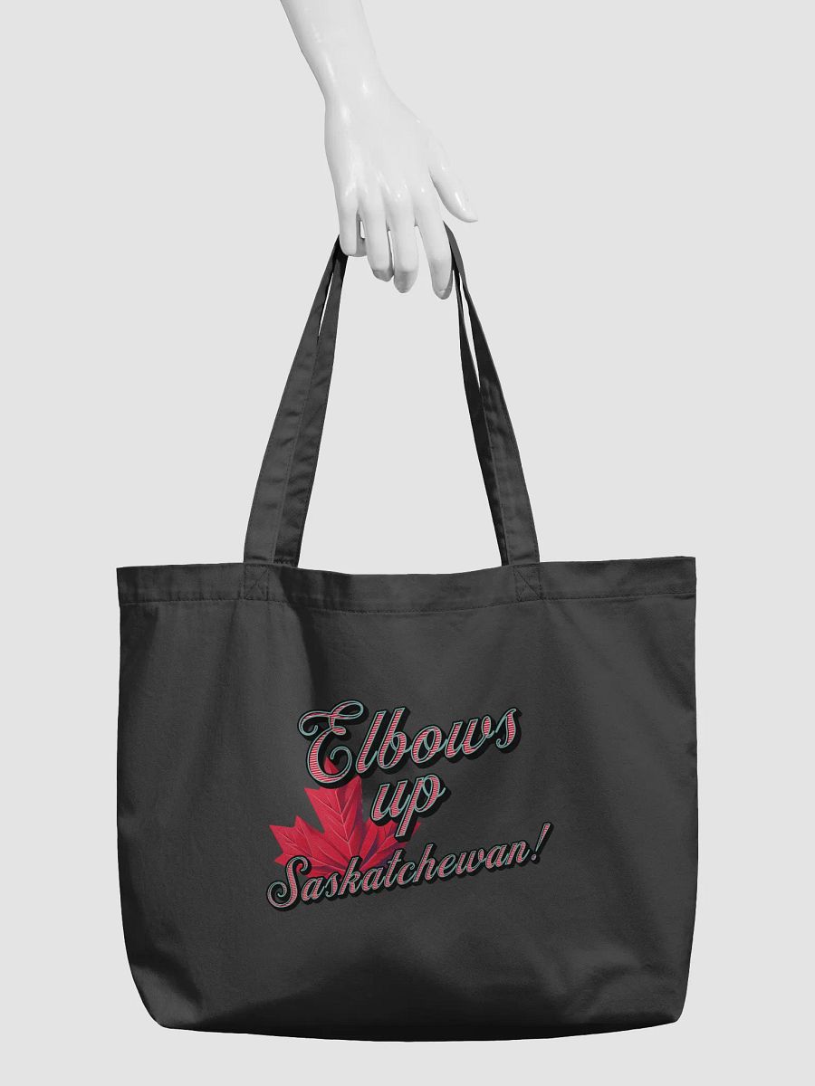 Elbows Up Maple Leaf Saskatchewan Pride Organic Tote product image (3)