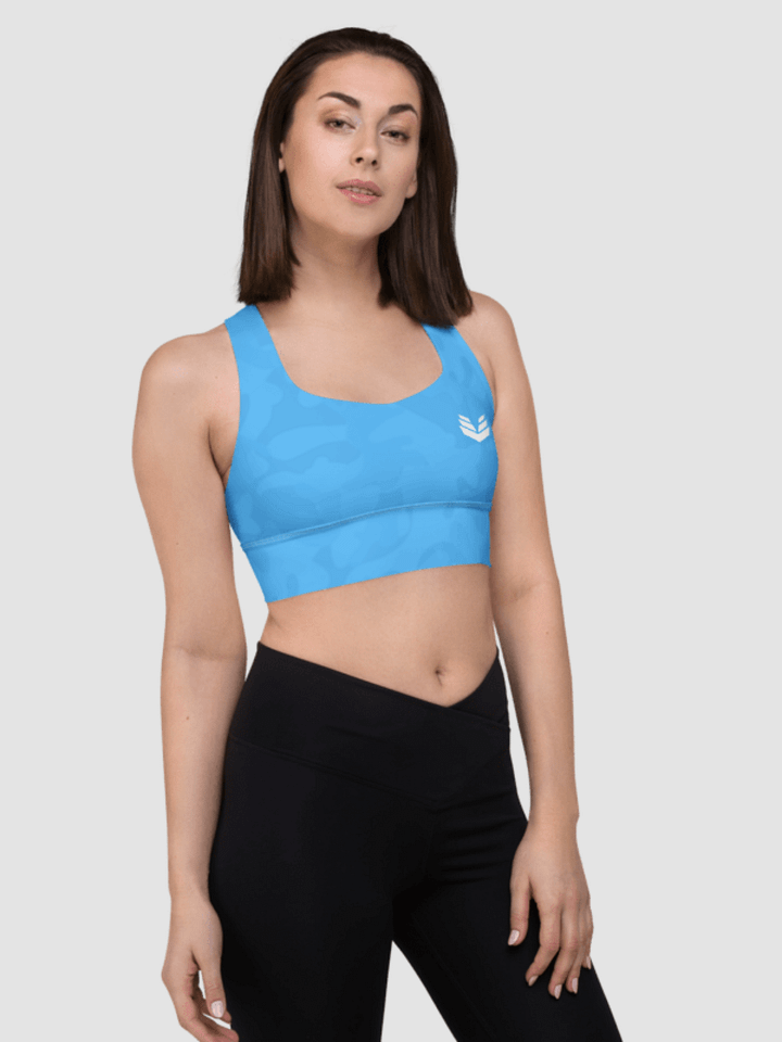 Longline Sports Bra - Skybound Camo product image (1)