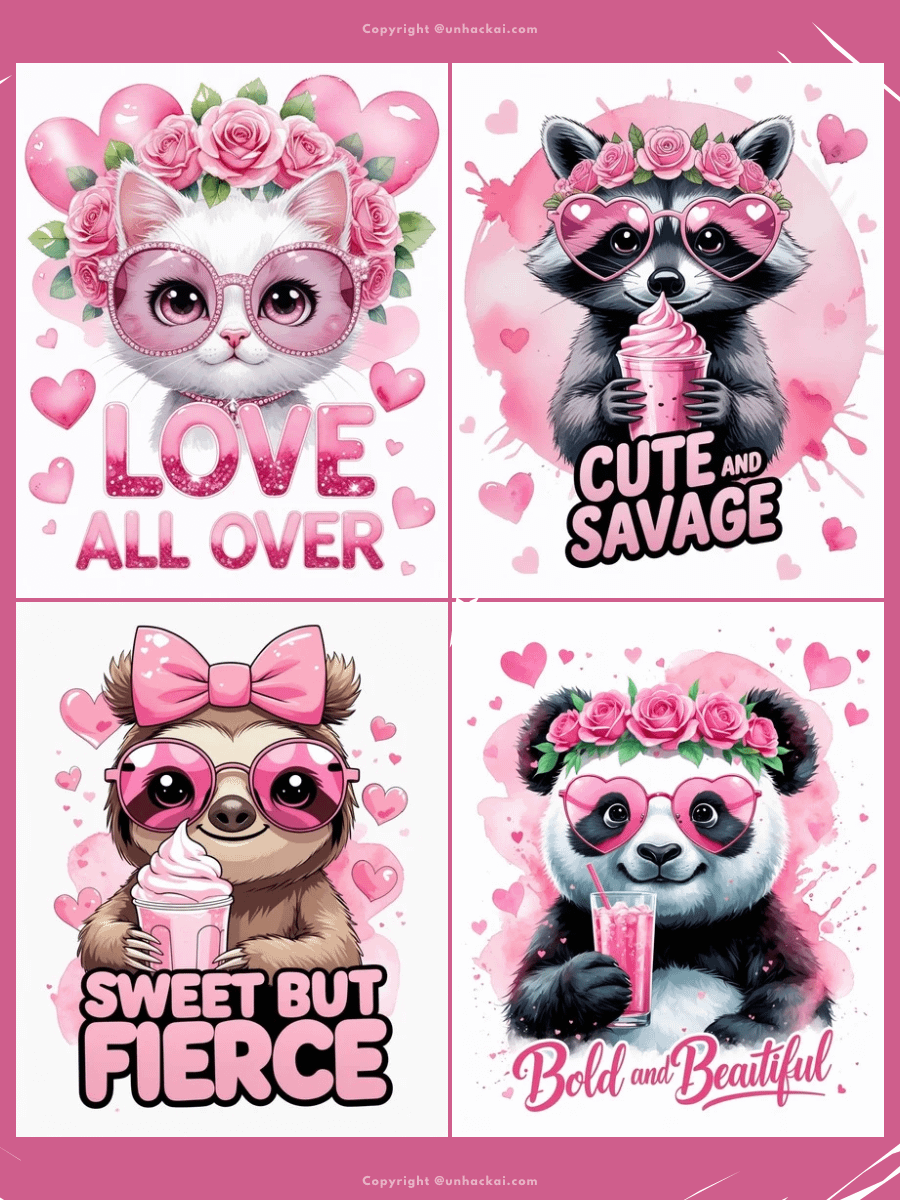 11 Leonardo AI Cute Animals T-Shirt Prompts product image (2)