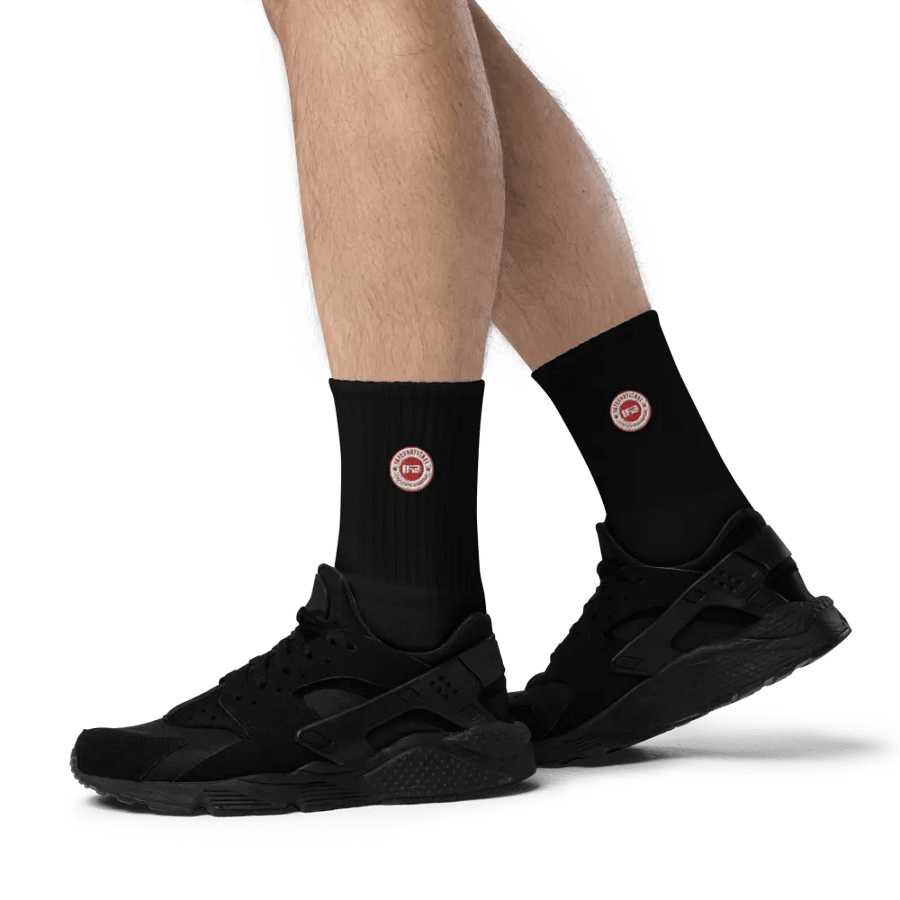IFBNewsfeed.Org's SOCCO Embroidered Crew Socks product image (8)
