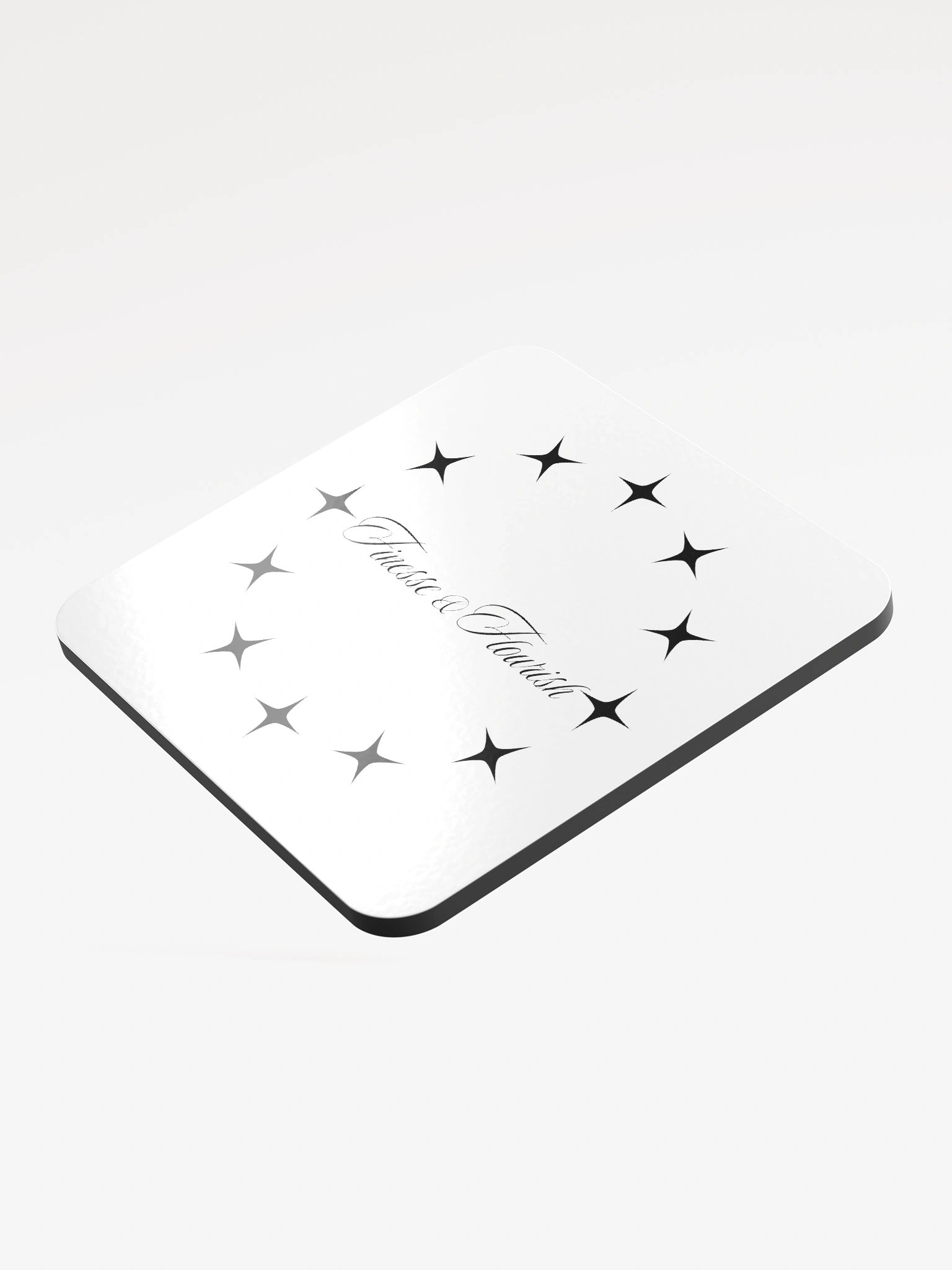 F&F Star Dial Glossed Cork Coaster product image (3)