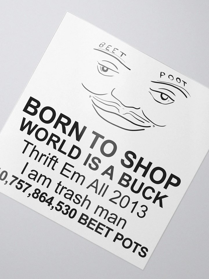 ShiftyThrifting bubble free stickers product image (1)