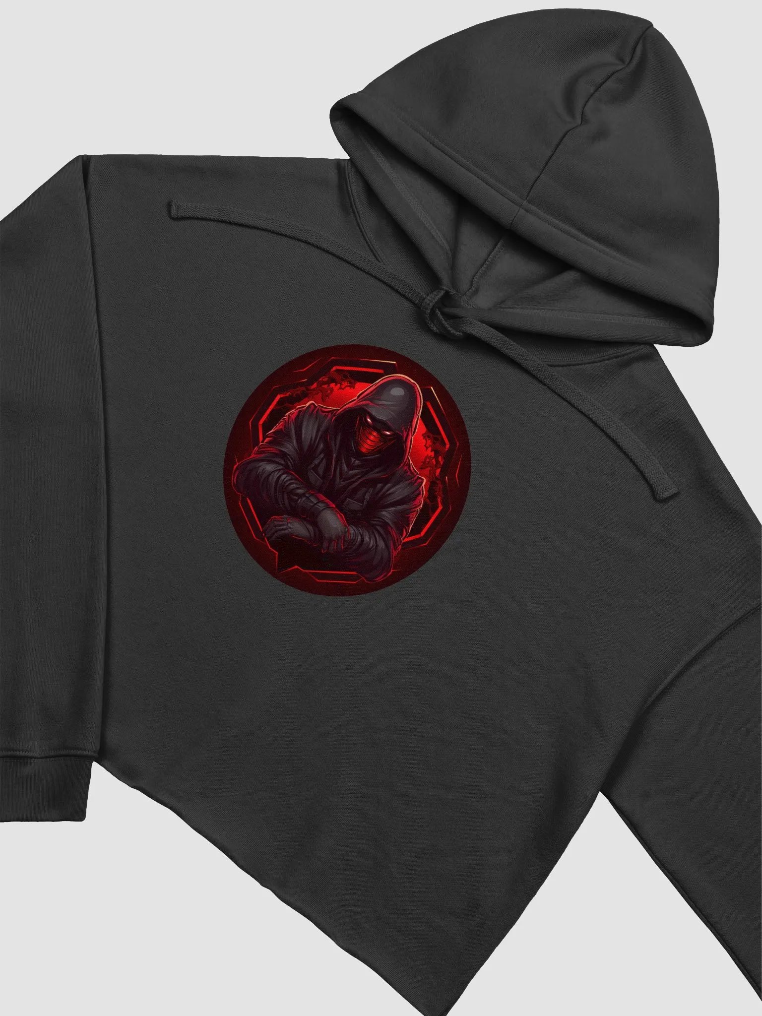 Menacing Masked Menace Crop Hoodie product image (3)