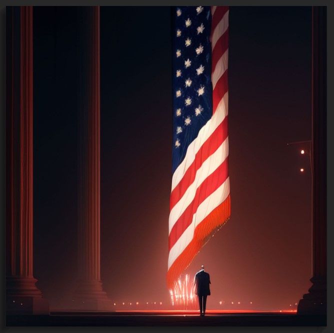 Patriotic Reverence - LIMITED EDITION METAL PRINT product image (1)