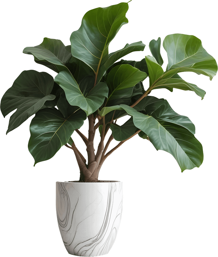 Marble Eternal – Minimalist Marble Planter PNG product image (1)