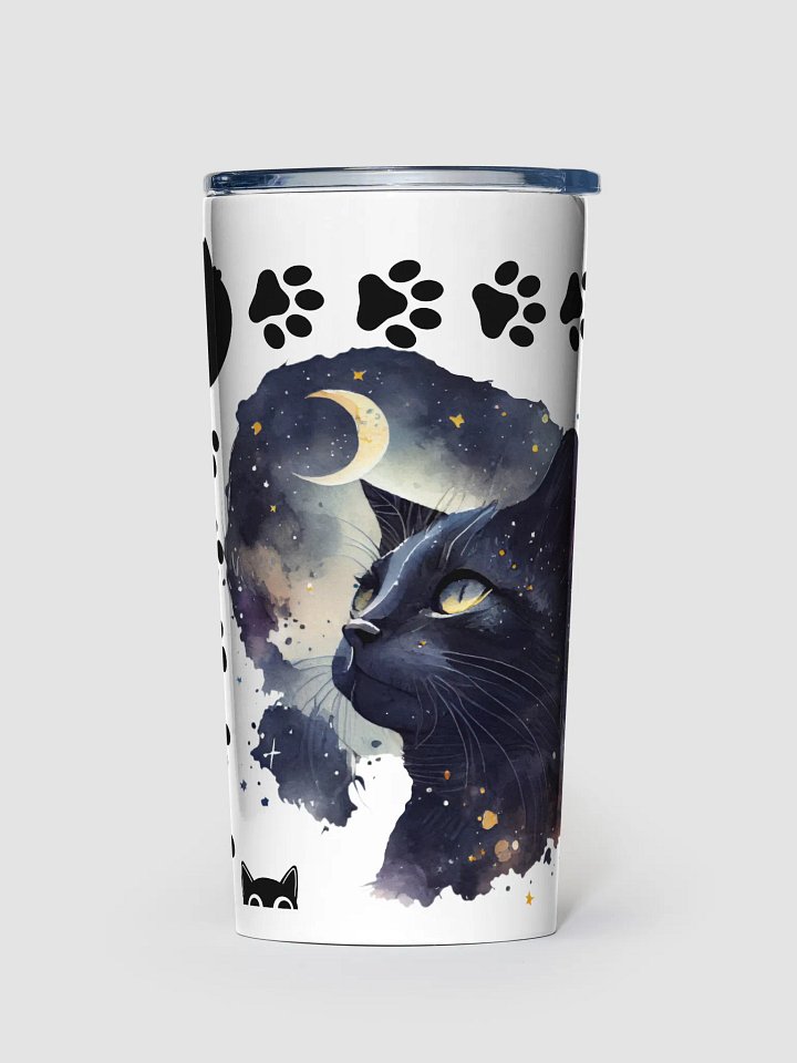 Black cat tumbler product image (1)