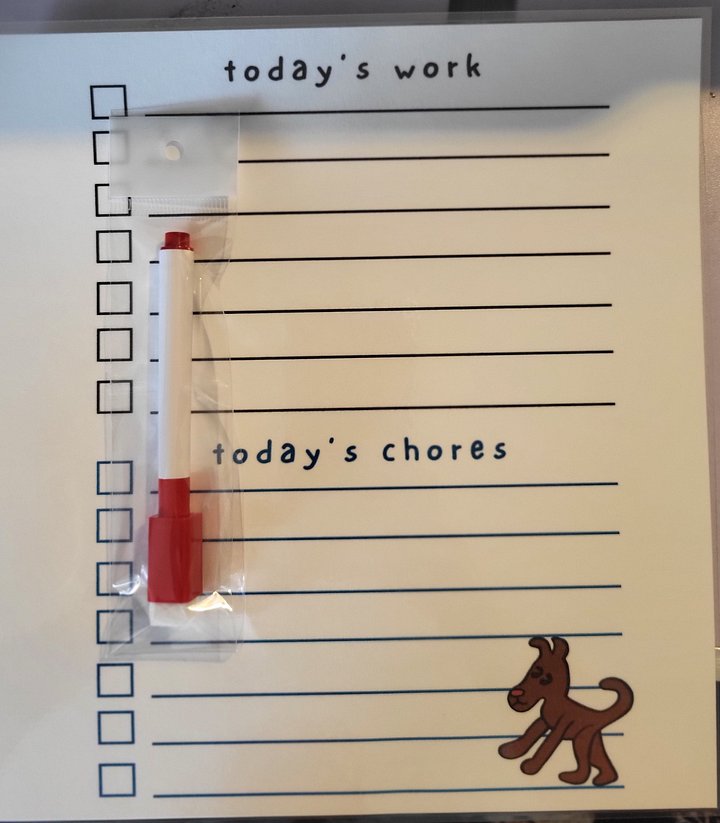 🐶❤️ Little Red Dog Dry Erase To-Do List – Big Help from a Tiny, Tail-Wagging Friend! ❤️🐶 product image (1)