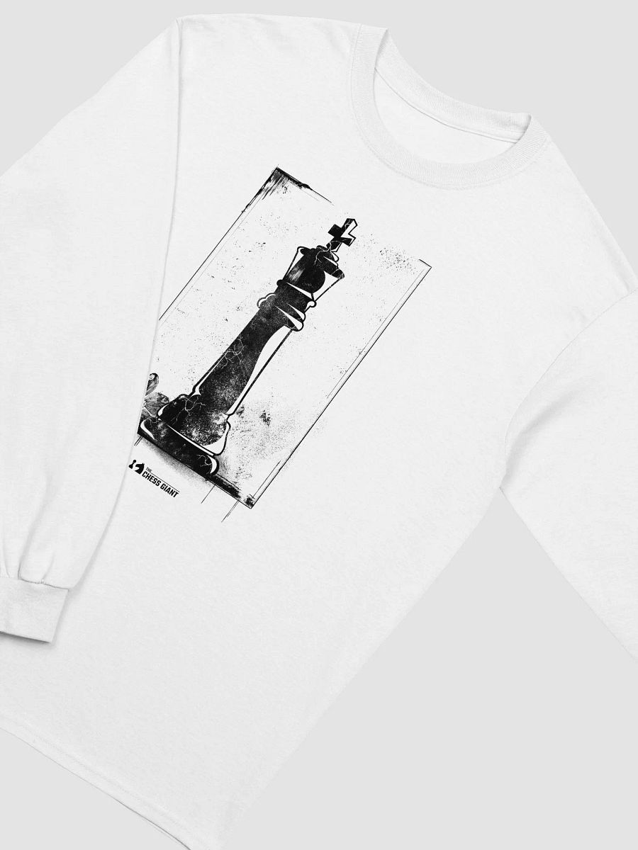 Grunge Chess: The King long-sleeve shirt product image (3)