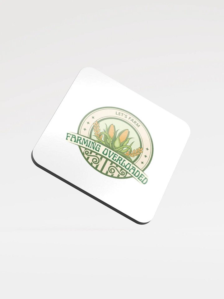 Farming Overloaded Glossed Cork Coaster product image (1)