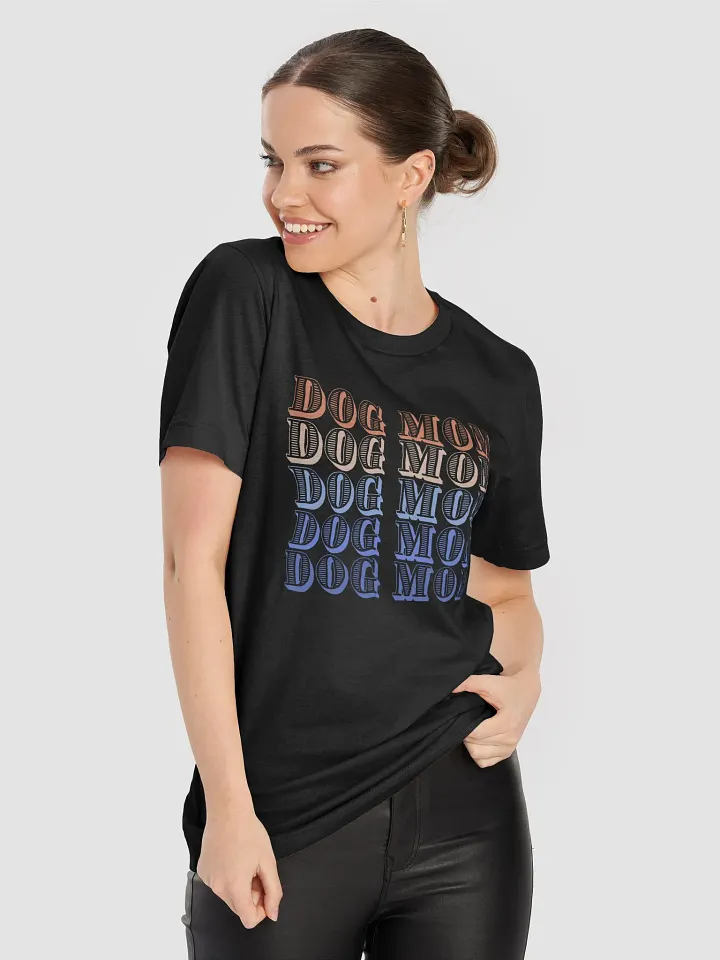 Dog Mom Repeated Multicolor T-Shirt product image (1)