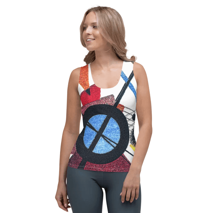 Abstract Lithographic Pattern Design Tank Top - V1 product image (1)