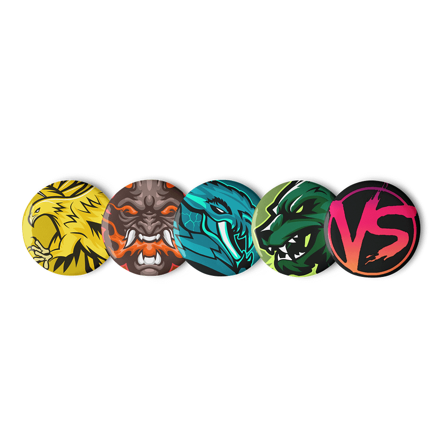 BATTLE OF MIDGARD 'VS' BADGE SET product image (1)