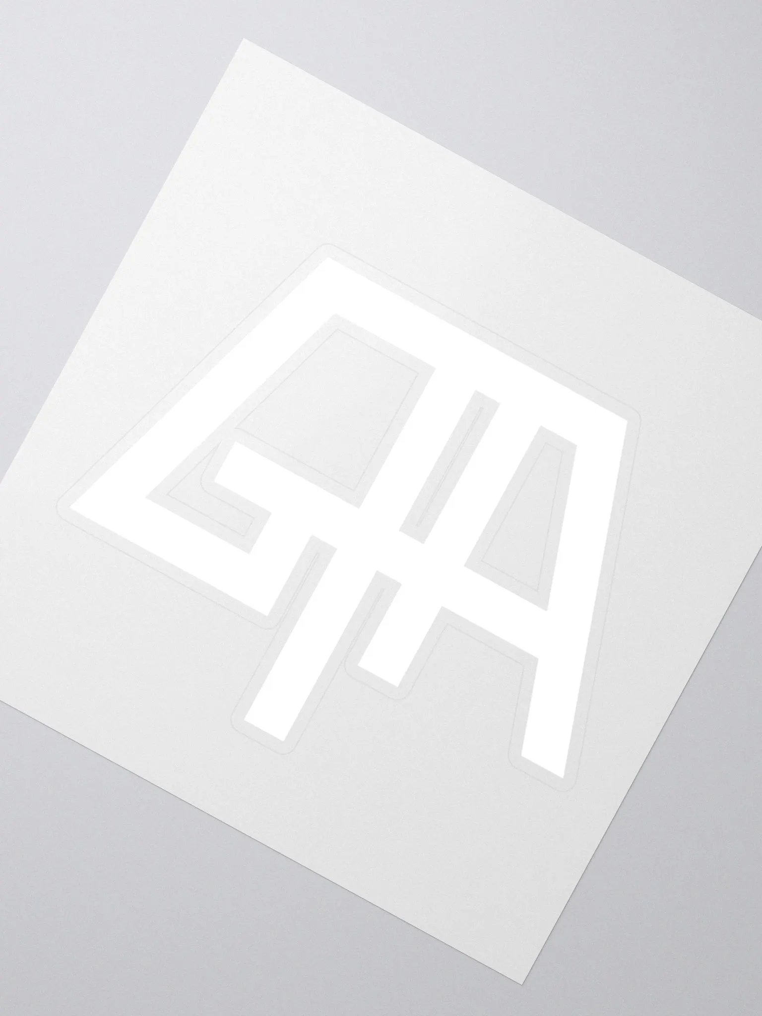 White GTA Logo Sticker product image (2)