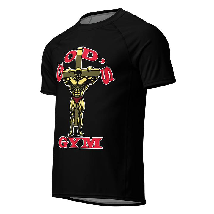 YHWH Rash Shirt - God's Gym (Black) product image (1)