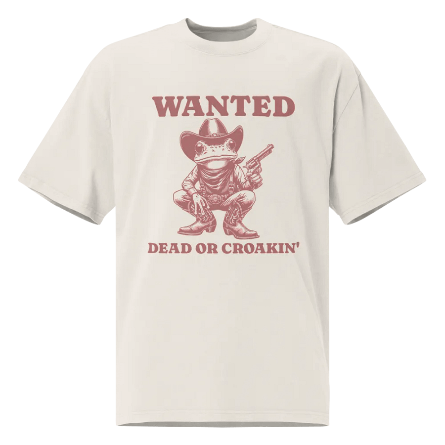 Cowboy Frog Wanted Oversized Tee product image (3)