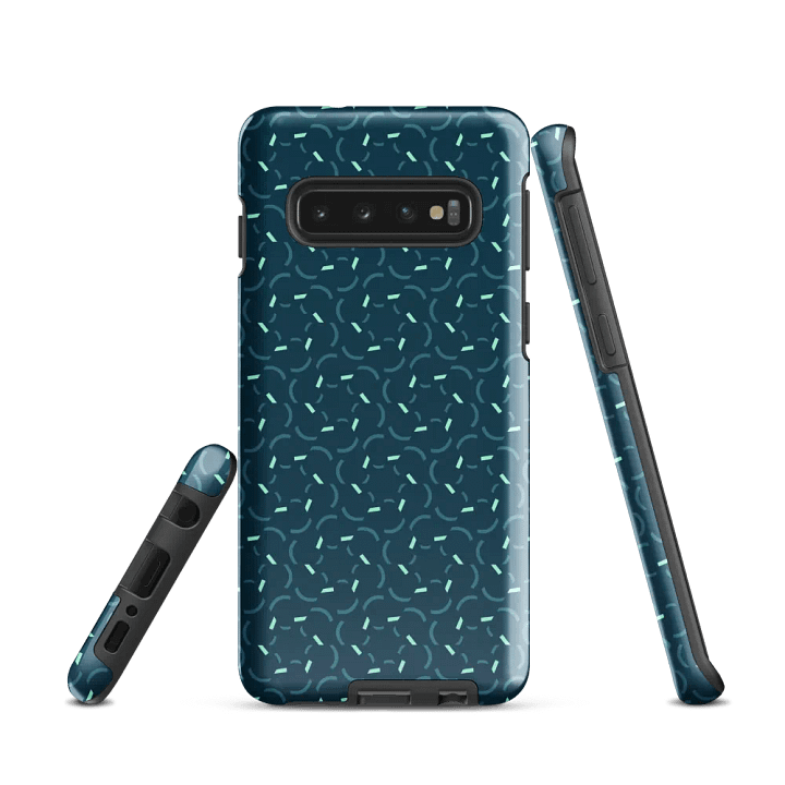 Blue Flux Geometric Pattern Samsung Galaxy Tough Case product image (2)