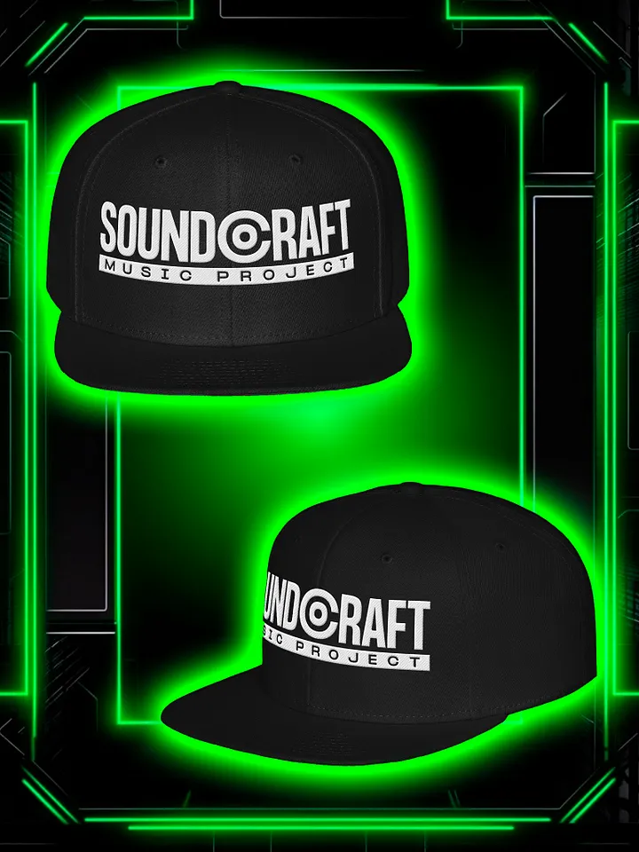 Soundcraft Embroidered Wool Blend Snapback Cap by Otto Cap product image (1)