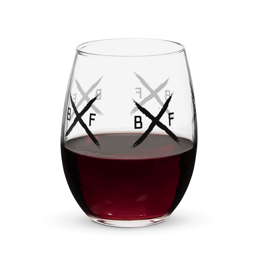 Black Flag Dodgeball Club Wine Glass product image (9)