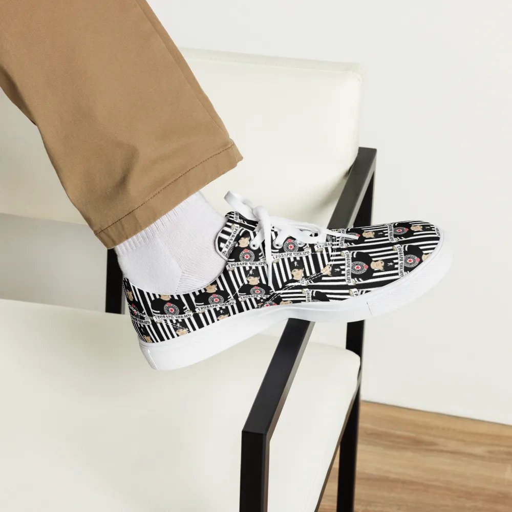 Grobari Čikago KK Partizan Men's Lace-Up Canvas Shoes product image (5)
