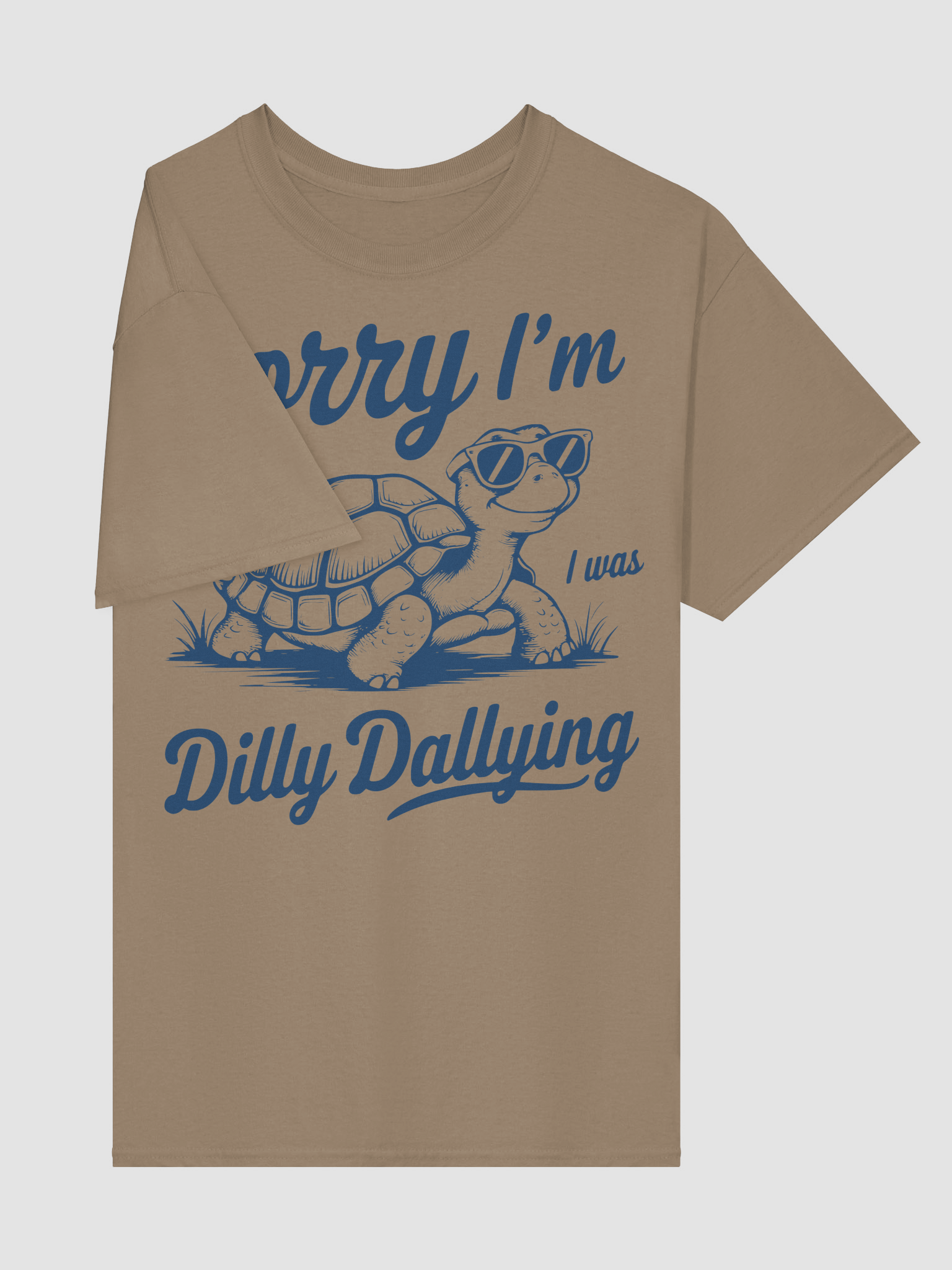 Dilly Dally Turtle Sketch T-Shirt product image (28)
