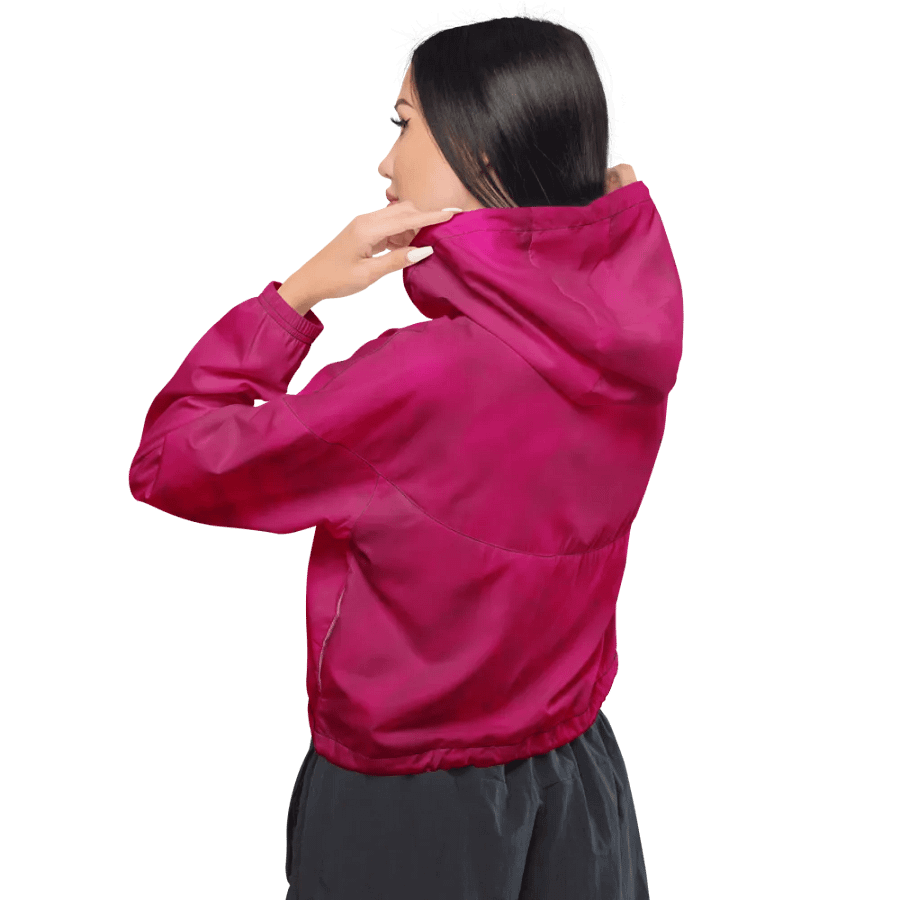 Magenta Dreams Women's Cropped Windbreaker product image (3)