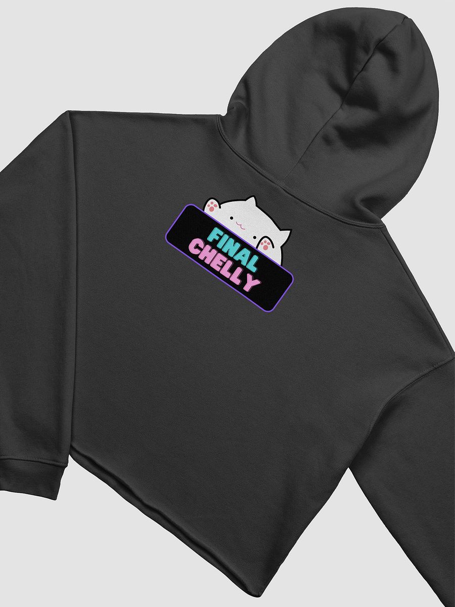 Click Clack Bongo Cat Womens Printed Crop Top Hoodie product image (10)