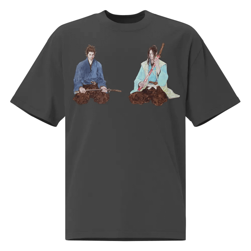 Vagabond Musashi and Kojiro | Oversized Faded T-Shirt